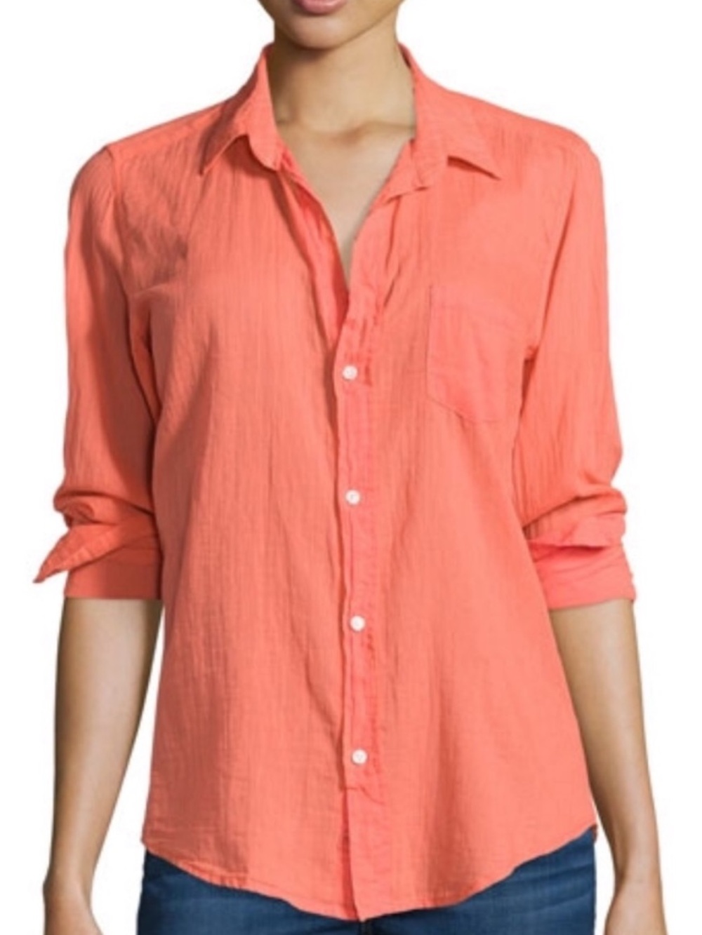 Frank & Eileen Barry shirt in coral XS